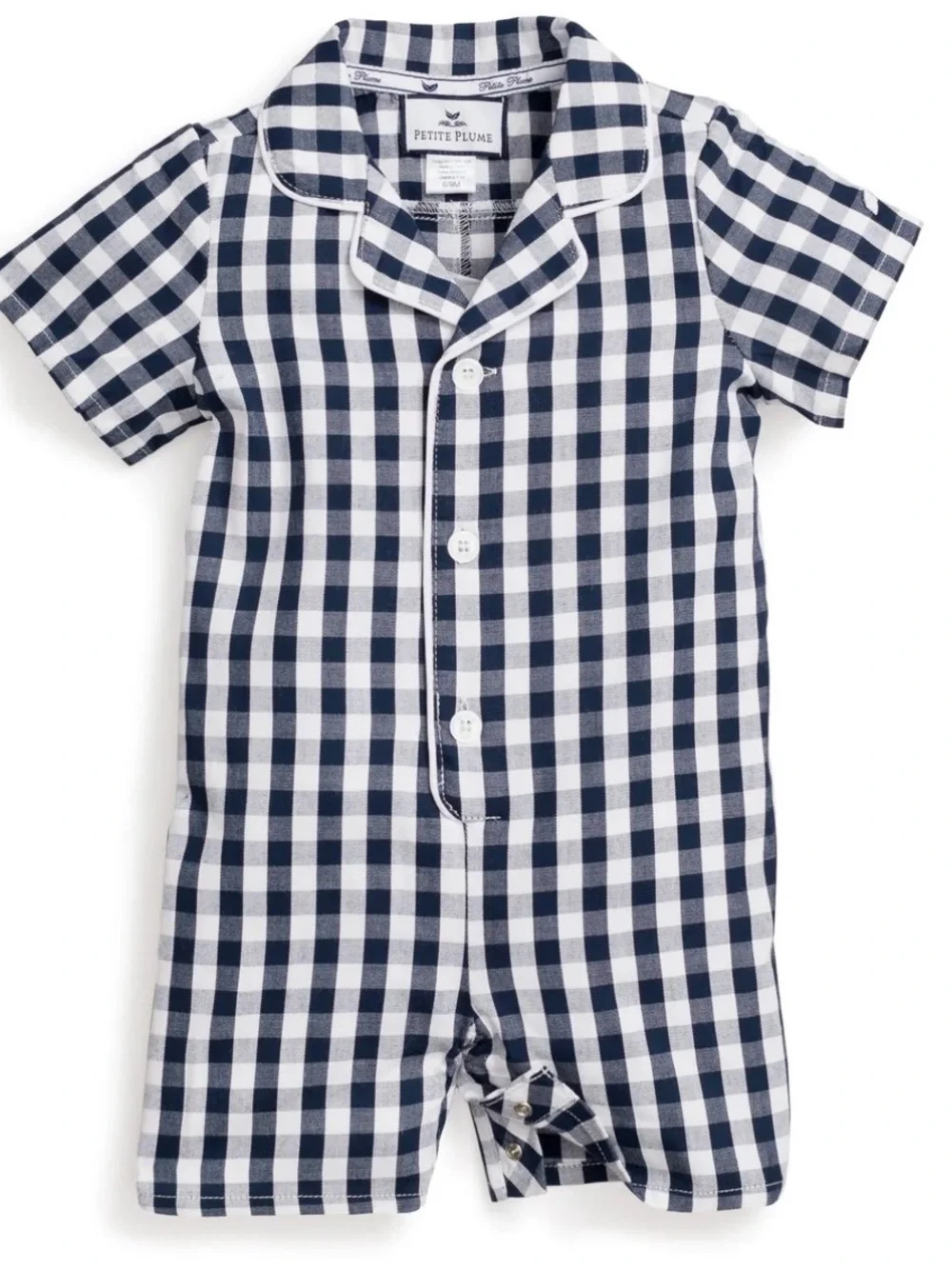 Petite Plume Gingham Romper